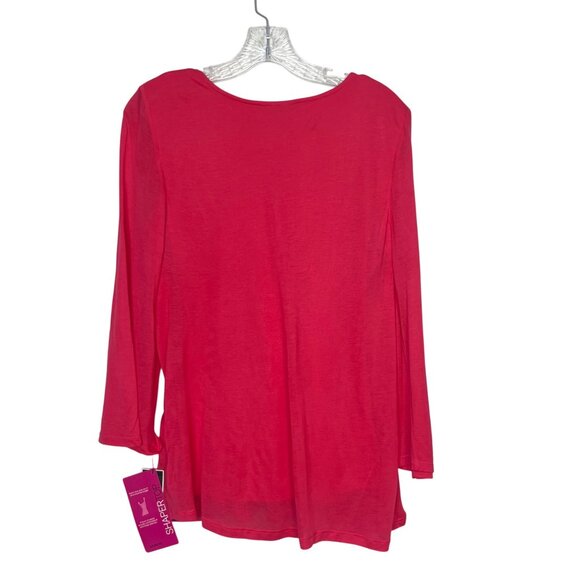Alfani Shaper Top Shirt Womens Medium Radiant Rose New - Picture 2 of 10